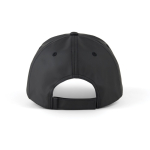 Casquette RPET à 6 panneaux avec fermeture à boucle réglable 85 g/m² couleur noir quatrième vue