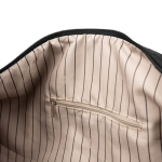 Sac de voyage en polyester recyclé avec poche intérieure couleur noir quatrième vue