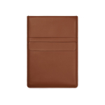 Housse d'ordinateur portable en cuir synthétique et polyester 16” couleur marron
