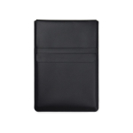 Housse d'ordinateur portable en cuir synthétique et polyester 16” couleur noir