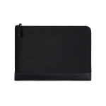 Housse PC rembourrée en polyester recyclé avec fermeture éclair 16” couleur noir
