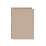 Étui pour passeport et cartes en cuir synthétique avec protection RFID couleur ivoire