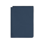 Étui pour passeport et cartes en cuir synthétique avec protection RFID couleur bleu marine