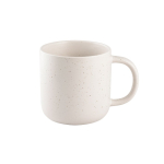 Tasse en céramique pour café, finition mate et effet rustique 90 ml couleur blanc cassé première vue