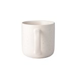 Tasse en céramique pour café, finition mate et effet rustique 90 ml couleur blanc cassé deuxième vue