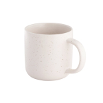 Tasse en céramique pour café, finition mate et effet rustique 90 ml couleur blanc cassé