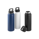 Gourde en acier inoxydable recyclé à 90 % avec double paroi 1,2 L