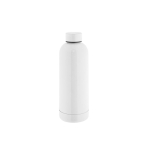 Bouteille en acier inoxydable recyclé à 90 % avec finition mate 550 ml couleur blanc