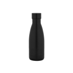 Gourde isotherme en acier inoxydable recyclé à 93 % anti-fuite 400 ml couleur noir