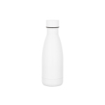 Gourde isotherme en acier inoxydable recyclé à 93 % anti-fuite 400 ml couleur blanc
