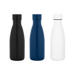 Gourde isotherme en acier inoxydable recyclé à 93 % anti-fuite 400 ml diverses couleurs