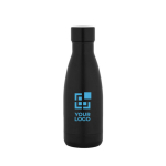 Gourde isotherme en acier inoxydable recyclé à 93 % anti-fuite 400 ml avec zone d'impression