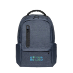 Sac à dos imperméable, nylon recyclé et RPET 210D pour ordinateur 17” avec zone d'impression
