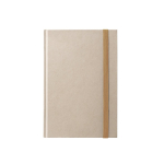Carnet en canne à sucre, couverture rigide et feuilles lignées A5 couleur naturel première vue