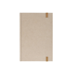 Carnet en canne à sucre, couverture rigide et feuilles lignées A5 couleur naturel deuxième vue