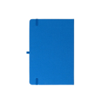 Carnet en RPET 100 % avec coins arrondis et feuilles lignées format A5 couleur bleu roi deuxième vue