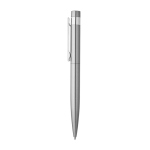 Stylo en acier inoxydable recyclé avec clip et encre bleue