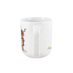 Tasse en céramique avec motif de Noël et capacité jusqu'à 330 ml couleur blanc troisième vue