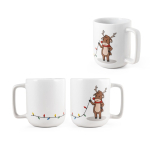 Tasse en céramique avec motif de Noël et capacité jusqu'à 330 ml diverses couleurs