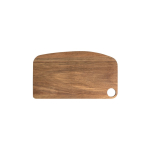 Planche en bois d'acacia certifié avec bordure et poignée couleur bois foncé deuxième vue