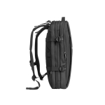 Sac à dos de voyage en polyester recyclé dense pour ordinateur 17,3” couleur noir troisième vue