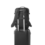 Sac à dos de voyage en polyester recyclé dense pour ordinateur 17,3” couleur noir quatrième vue