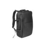 Sac à dos de voyage en polyester recyclé dense pour ordinateur 17,3” couleur noir