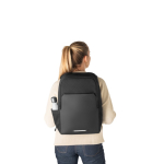 Sac à dos résistant à l'eau, compartiment thermique ordinateur 17,3” couleur noir Neuvième vue