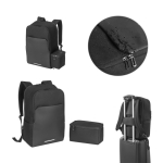 Sac à dos résistant à l'eau, compartiment thermique ordinateur 17,3” diverses couleurs