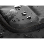 Sac à dos PC en RPET résistant à l'eau avec bande réfléchissante 16” couleur noir troisième vue