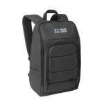 Sac à dos PC en RPET résistant à l'eau avec bande réfléchissante 16” avec zone d'impression
