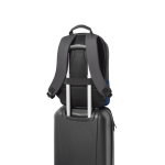 Sac à dos anti-vol en polyester recyclé pour tablette et PC 15,6”. couleur bleu quatrième vue