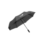 Parapluie pliable entièrement automatique en RPET 190T Ø105 cm couleur noir image avec logo