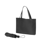Parapluie pliable en polyester recyclé 190T automatique Ø97 cm couleur noir