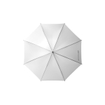 Parapluie polyester 190T, manche en bois et ouverture manuelle Ø127 cm couleur blanc deuxième vue