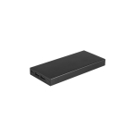 Batterie portable en aluminium avec câble de charge rapide 10.000 mAh couleur noir