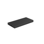 Powerbank en aluminium recyclé avec câble de charge rapide 5 000 mAh couleur noir
