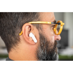 Écouteurs sans fil avec 12h d'autonomie et Bluetooth 5.3 couleur blanc cinquième vue