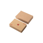 Jeu de 54 cartes classiques en papier kraft certifié FSC™ couleur noir quatrième vue