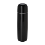 Thermos en acier inoxydable recyclé avec couvercle gobelet 750 ml couleur noir