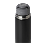 Thermos en acier inoxydable recyclé avec couvercle gobelet 750 ml couleur noir troisième vue