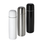 Thermos en acier inoxydable recyclé avec couvercle gobelet 750 ml couleur noir deuxième vue en couleurs