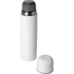 Thermos en acier inoxydable recyclé avec couvercle gobelet 750 ml couleur blanc deuxième vue
