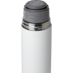 Thermos en acier inoxydable recyclé avec couvercle gobelet 750 ml couleur blanc troisième vue