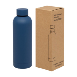 Bouteille en cuivre et inox recyclé isolée sous vide 500 ml couleur bleu marine