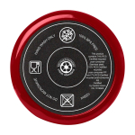 Grand gobelet avec une paille à double paroi 1,2 L couleur rouge troisième vue