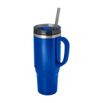 Grand gobelet avec une paille à double paroi 1,2 L