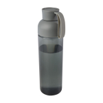 Bouteille en plastique recyclé avec poignée en silicone 600 ml couleur gris