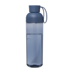 Bouteille en plastique recyclé avec poignée en silicone 600 ml couleur bleu marine