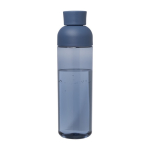 Bouteille en plastique recyclé avec poignée en silicone 600 ml couleur bleu marine deuxième vue arrière